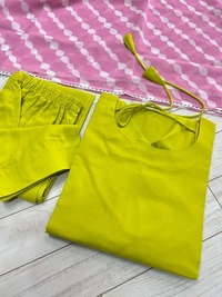 Antique Fashion 1 PRESENTING NEW *Beautiful pair of  mehendi green straight kurta and pants pair with duppta * - L (40)