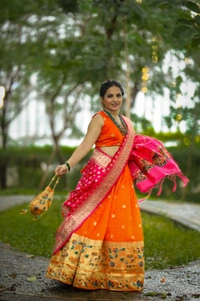 Antique Fashion 1 Paithani Lehenga choli - Unstitched Blouse