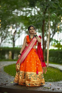 Antique Fashion 1 Paithani Lehenga choli - Unstitched Blouse