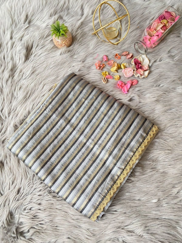 Antique Fashion 1 Pure Orgenza With Multy Color Strip