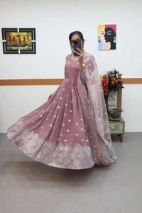 Antique Fashion 1 Duppta Gown - xxl (44)