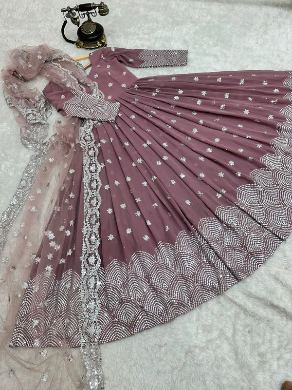 Antique Fashion 1 Duppta Gown - xxl (44)