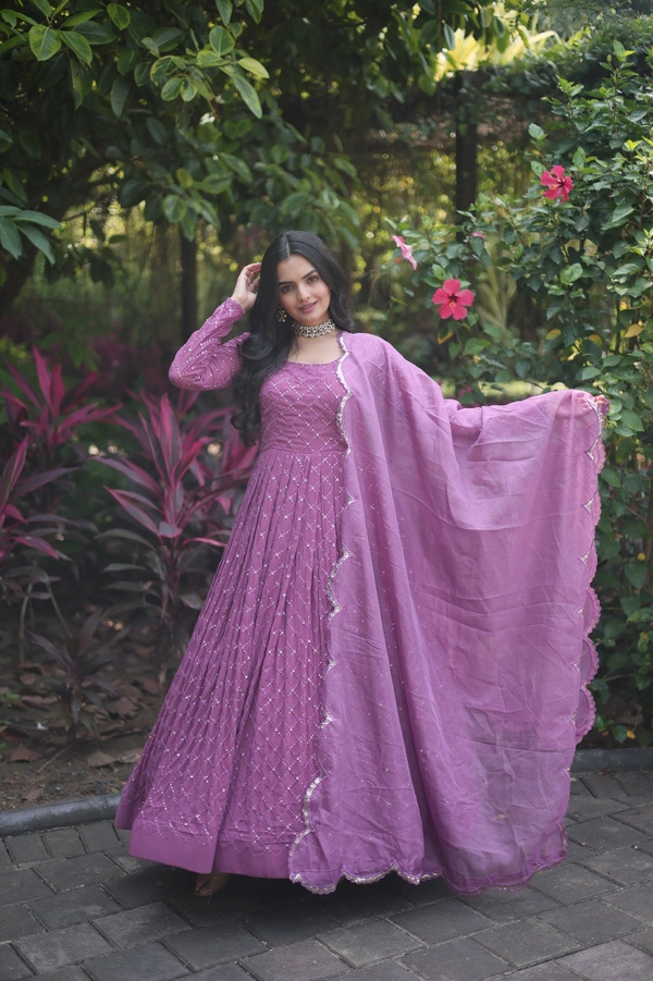 Antique Fashion 1  PREMIUM READYMADE GOWN COLLECTIONS  - Onion, S (36)