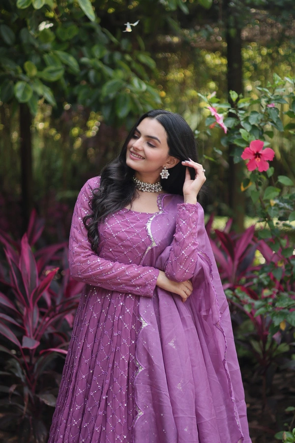 Antique Fashion 1  PREMIUM READYMADE GOWN COLLECTIONS  - Onion, S (36)