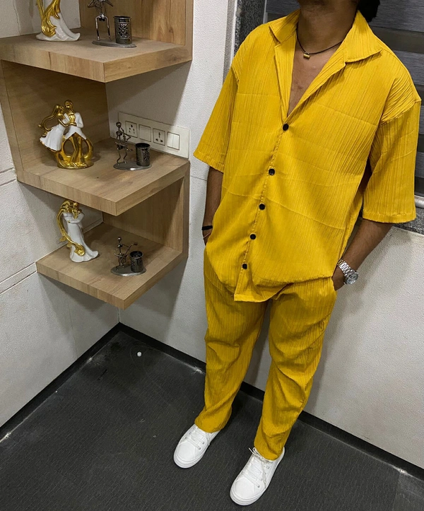 Antique_collection_surat Cord Set  - Xl, yellow