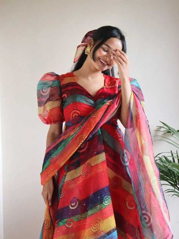 Antique Fashion  You gonna love elegance with Modern touch, Here we Presenting Exclusive Real shoot Design 🌸 - Xl (42)