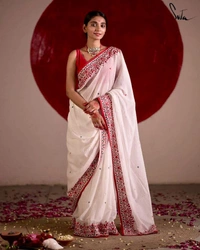 Antique Fashion 1 Pure Soft Kota Checks With Multy Color Thread Work And Piping 
