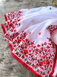 Antique Fashion 1 Pure Soft Kota Checks With Multy Color Thread Work And Piping 