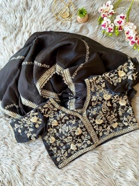 Antique Fashion 1 Exclusive Arrival Orgenza  zimmyChu twotone - Black