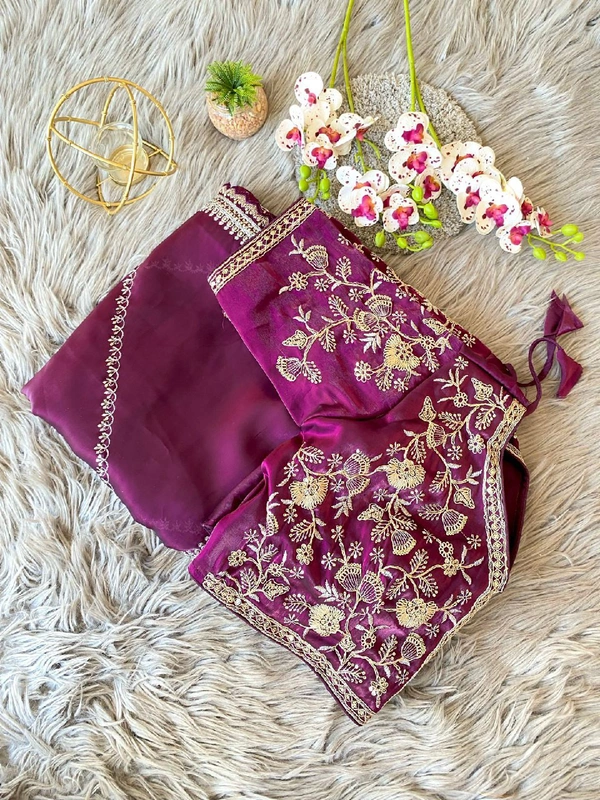 Antique Fashion 1 Exclusive Arrival Orgenza  zimmyChu twotone - wine