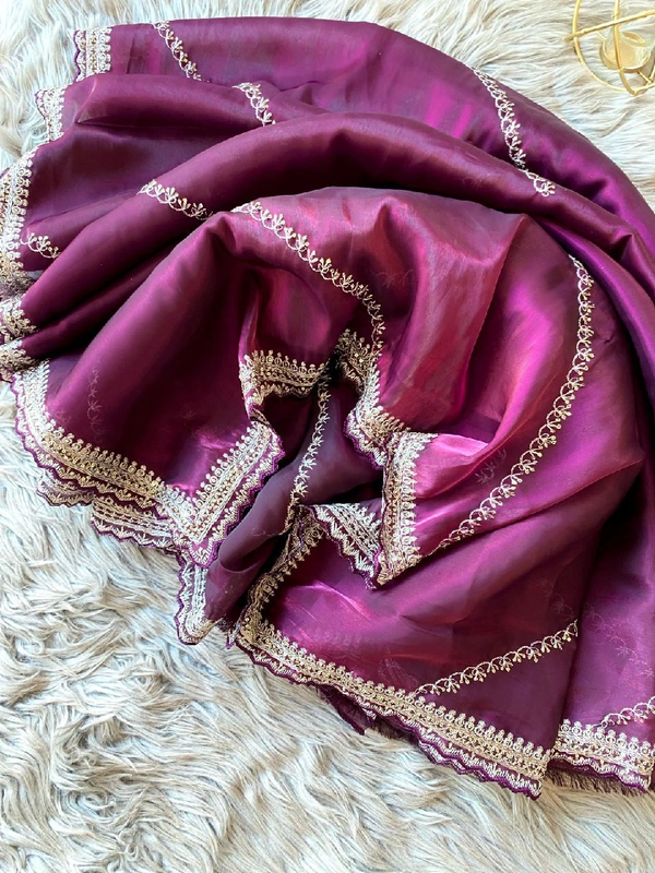 Antique Fashion 1 Exclusive Arrival Orgenza  zimmyChu twotone - wine