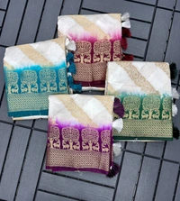 Antique Fashion 1 Exclusive heavy silk for  summer collection heavy viscose raw silk pattern  pattern in Banarsi zari weave - sky