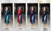 Antique Fashion 1 Get ready to look gorgeous on your classic event with vibrant color nayra cut kurti. - maroom, M (38)