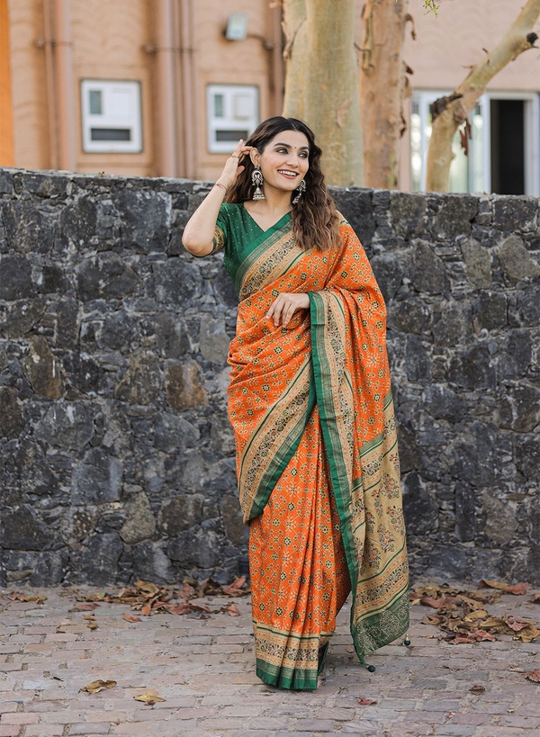 Antique Fashion 1 Ceremony that marks the beginning not only of wedding celebrations but also  lifelong togetherness Get this beautiful dola silk saree with for upcoming traditional event - mustard
