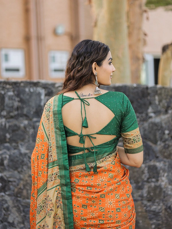Antique Fashion 1 Ceremony that marks the beginning not only of wedding celebrations but also  lifelong togetherness Get this beautiful dola silk saree with for upcoming traditional event - mustard