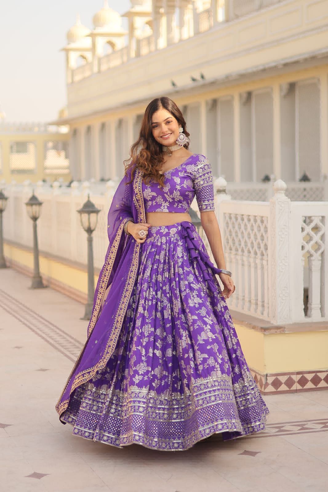 Lehenga choli and dupatta set hotsell