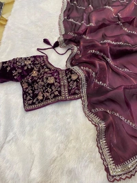 Antique Fashion 1 Exclusive Arrival Orgenza  zimmyChu twotone - wine
