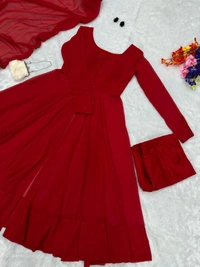 Antique Fashion 1 Georgette anarkali set  - L (40)