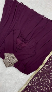 Antique Fashion 1 Anarkali Gown Suit  - Xxxl (46), wine