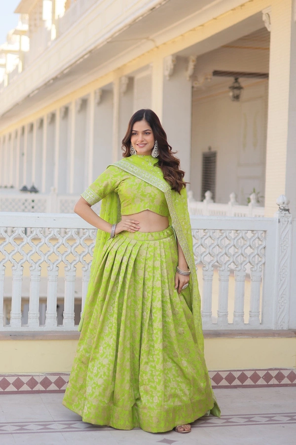 Antique Fashion  LEHENGA CHOLI COLLECTIONS 2024 - green