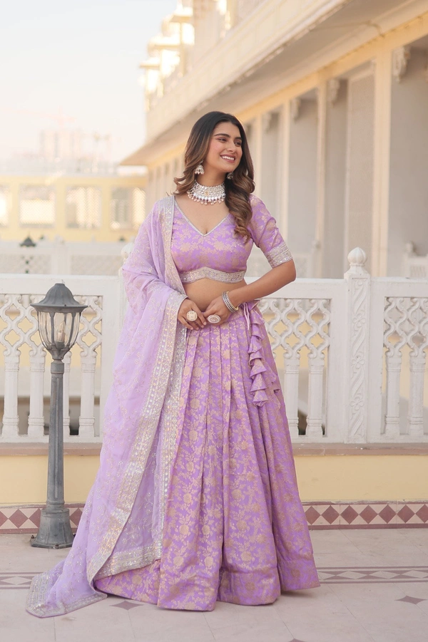 Antique Fashion  LEHENGA CHOLI COLLECTIONS 2024 - lavender