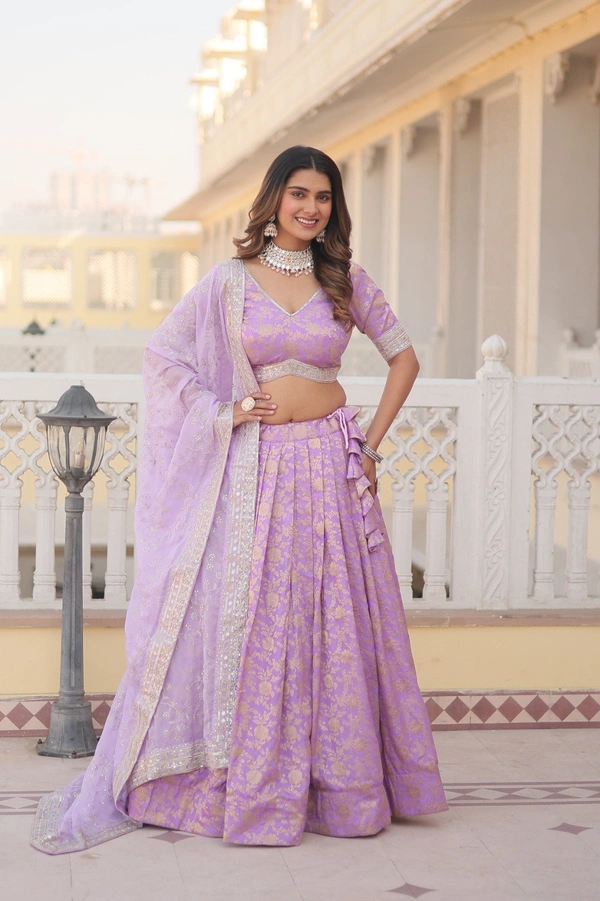 Antique Fashion  LEHENGA CHOLI COLLECTIONS 2024 - lavender