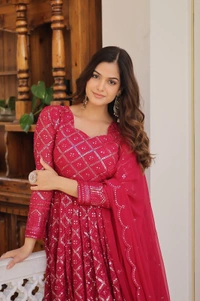 Antique Fashion 1  GOWN WITH DUPATTA COLLECTIONS  - rani, M (38)