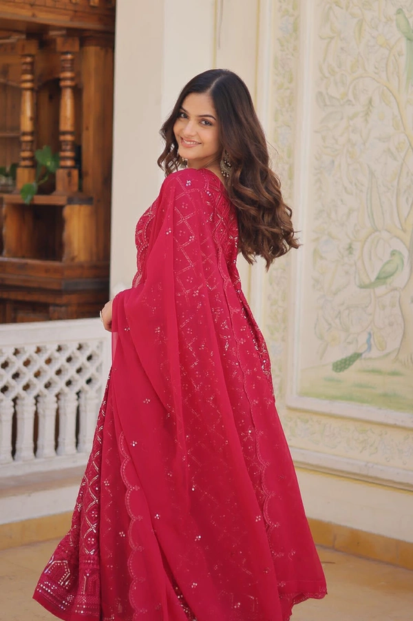 Antique Fashion 1  GOWN WITH DUPATTA COLLECTIONS  - rani, M (38)