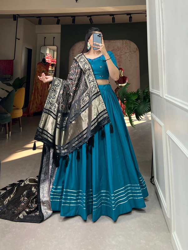 Antique Fashion  Lehenga choli - blue