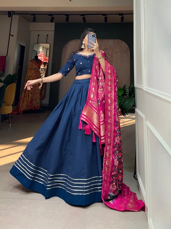 Antique Fashion  Lehenga choli - Navy Blue
