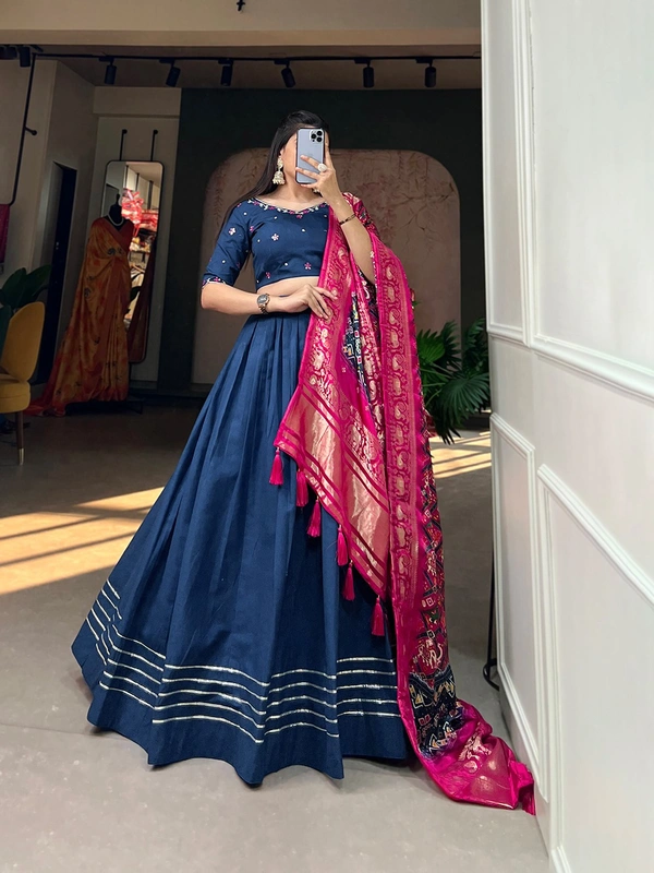 Antique Fashion  Lehenga choli - Navy Blue