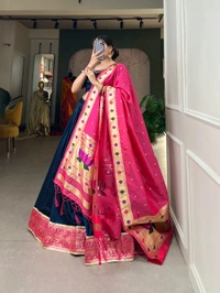 Antique Fashion 1 Lehenga choli - Navy Blue