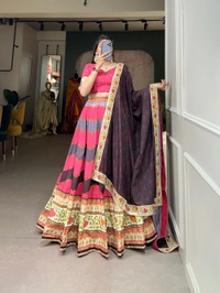 Antique Fashion 1 Lehenga choli - Wild Watermelon