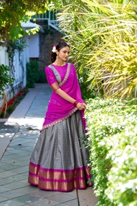 Antique Fashion 1 South Indian Look  - Gray