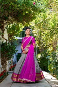 Antique Fashion 1 South Indian Look  - Gray