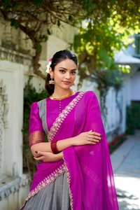 Antique Fashion 1 South Indian Look  - Gray