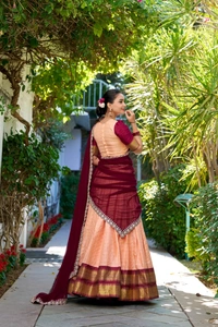 Antique Fashion 1 South Indian Look  - Peach