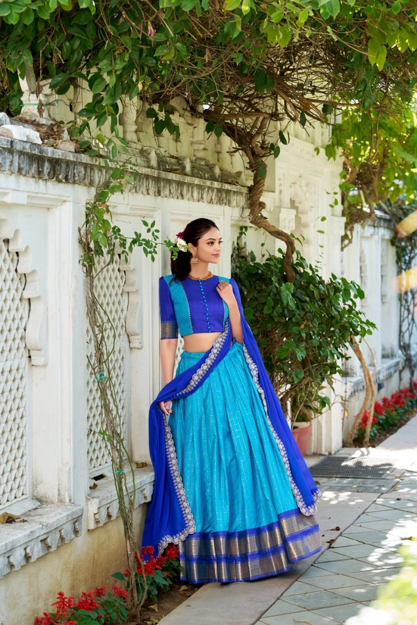 Antique Fashion 1 South Indian Look  - Blue