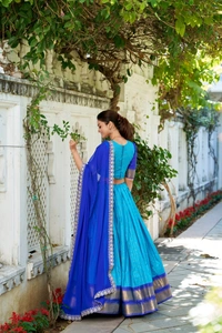 Antique Fashion 1 South Indian Look  - Blue