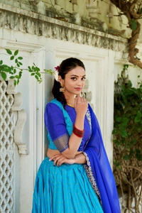 Antique Fashion 1 South Indian Look  - Blue