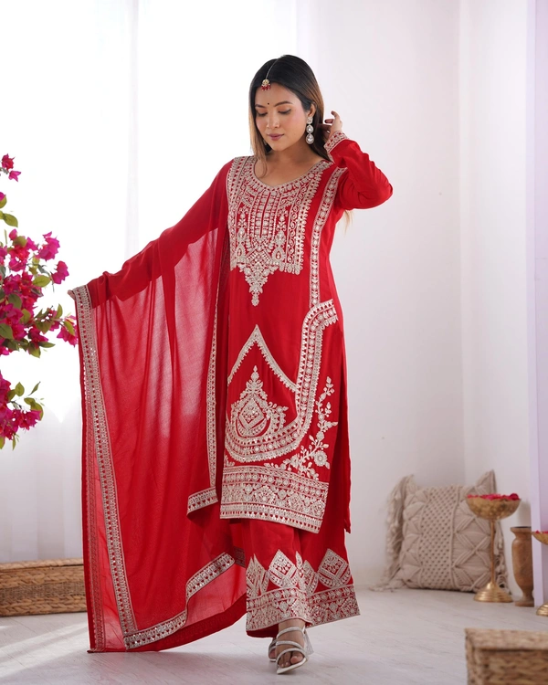 Antique Fashion 1 Kurti Plazo Set  - S