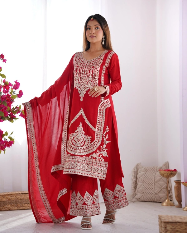 Antique Fashion 1 Kurti Plazo Set  - S