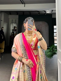 Antique Fashion 1 Jacquard Silk Sarees - Pink