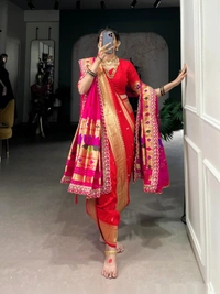 Antique Fashion 1 Marathi Look Sarees - Red