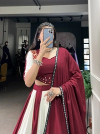 Antique Fashion 1 Blue beauty - Maroon