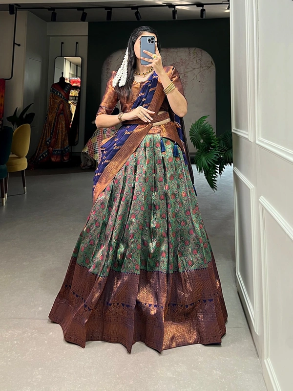Antique Fashion 1 Pattu Stiched Lehenga Choli