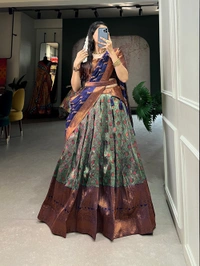 Antique Fashion 1 Pattu Stiched Lehenga Choli