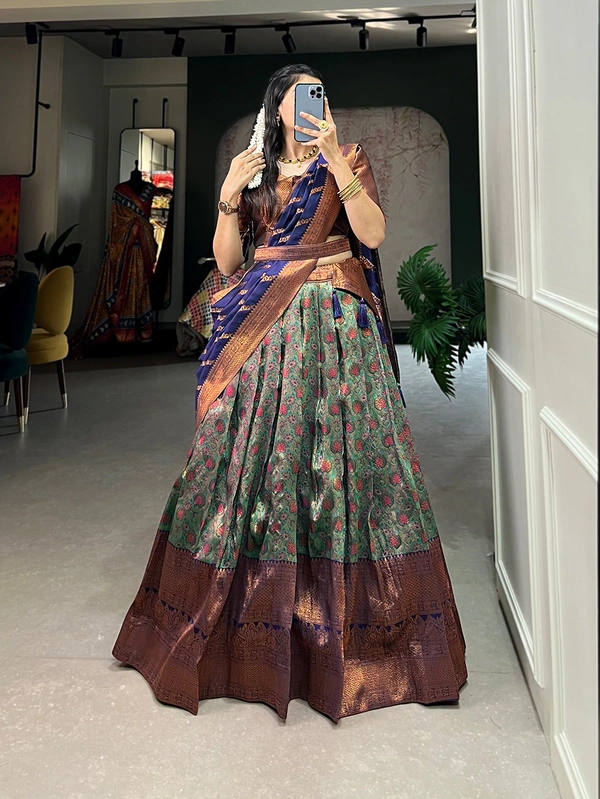 Antique Fashion 1 Pattu Stiched Lehenga Choli
