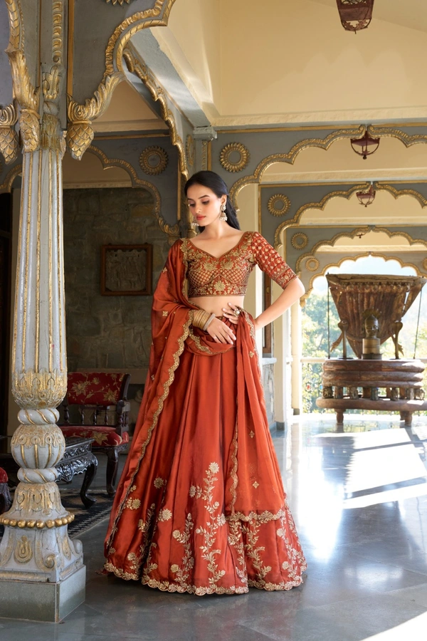 Antique Fashion 1 Lehenga Choli  - Blouse  Stiched