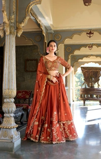 Antique Fashion 1 Lehenga Choli  - Blouse  Stiched